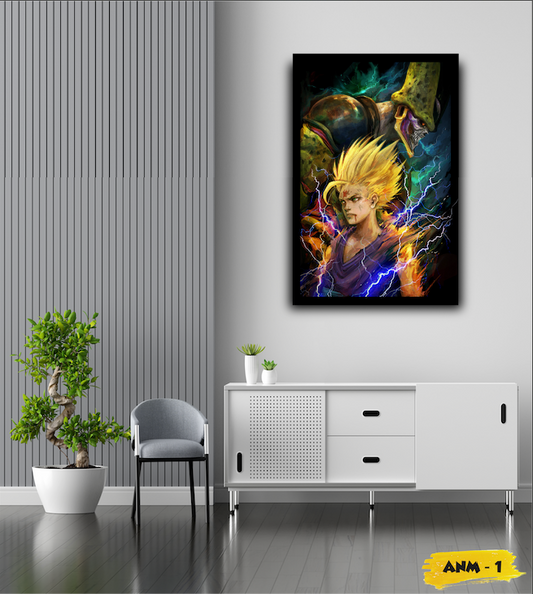 ⚡ Cuadro Dragon Ball (Gohan y Cell) Anime - ANM # 1