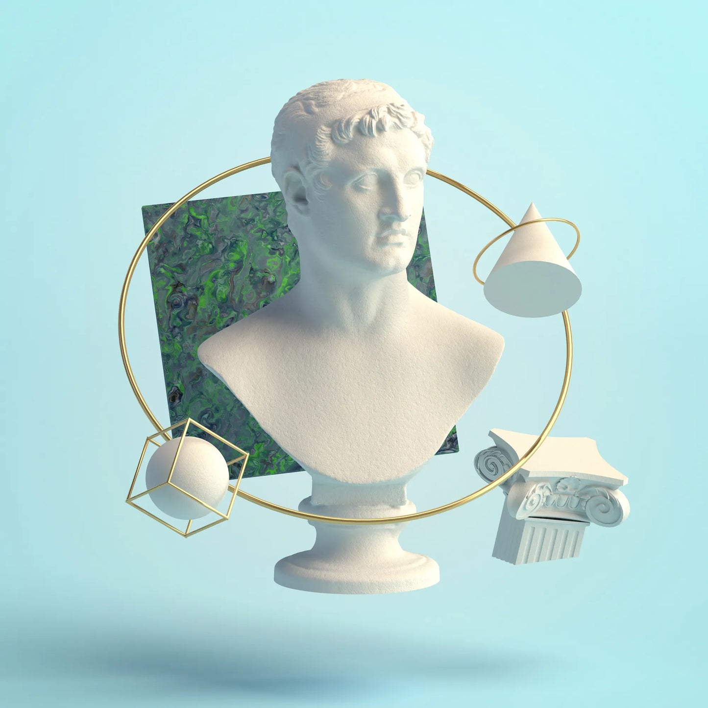 🎭 Escultura Hipster - Hi # 13